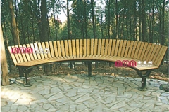 加格达奇塑木围树椅